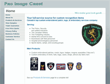 Tablet Screenshot of proimagecrest.ca